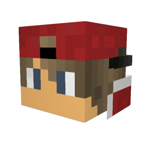 UnemployedWorker Minecraft avatar head, 3D render