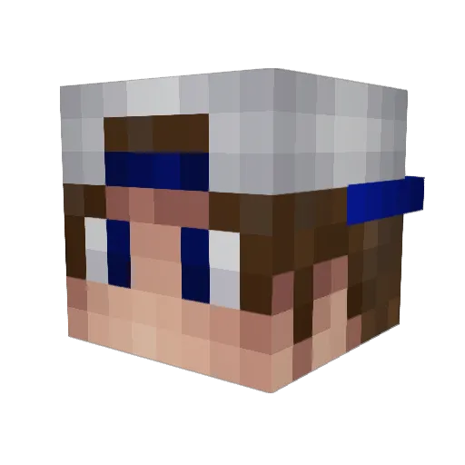 UnerwartetesAim Minecraft avatar head, 3D render