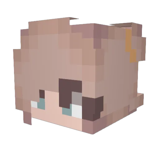UnevenLamprey Minecraft avatar head, 3D render