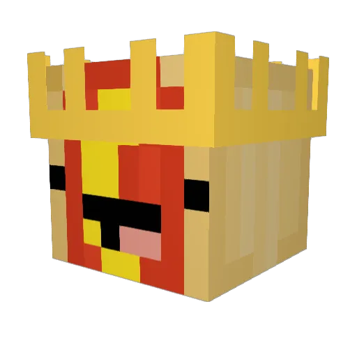 UnexpectedII Minecraft avatar head, 3D render