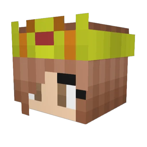 Unexpeqted Minecraft avatar head, 3D render