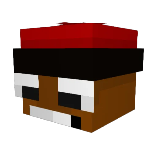 Unfair_GamingPC Minecraft avatar head, 3D render