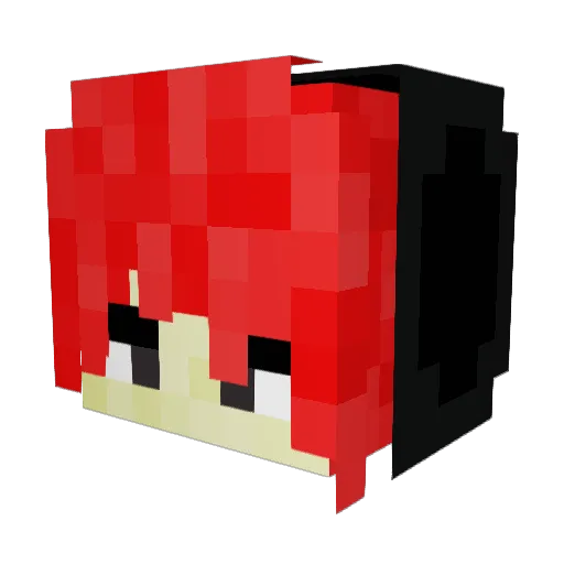 UnfeelingKimchi Minecraft avatar head, 3D render