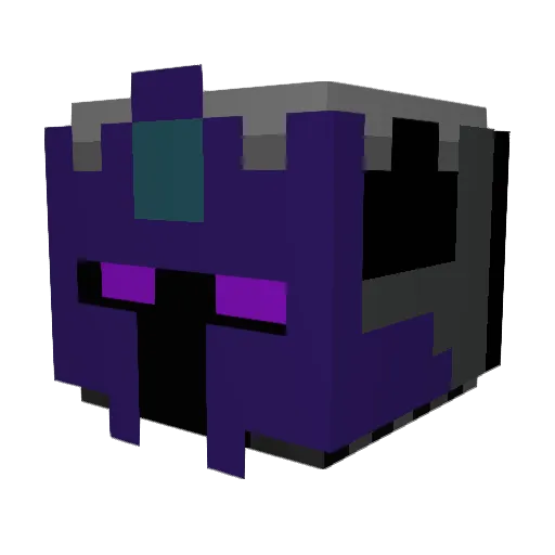 UnfixedFall Minecraft avatar head, 3D render