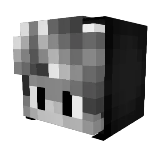 Unfletched_btw Minecraft avatar head, 3D render