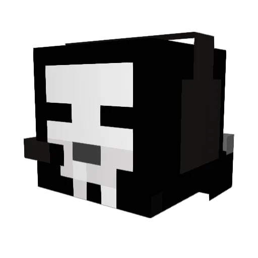 UnforgetableCx Minecraft avatar head, 3D render