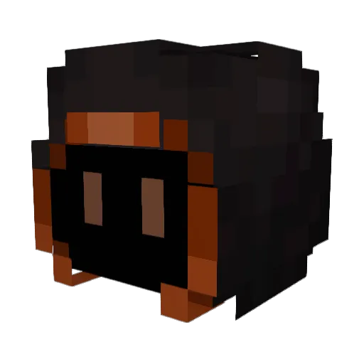 Unfortunaa Minecraft avatar head, 3D render