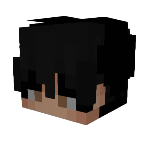 UnfortunateGms Minecraft avatar head, 3D render