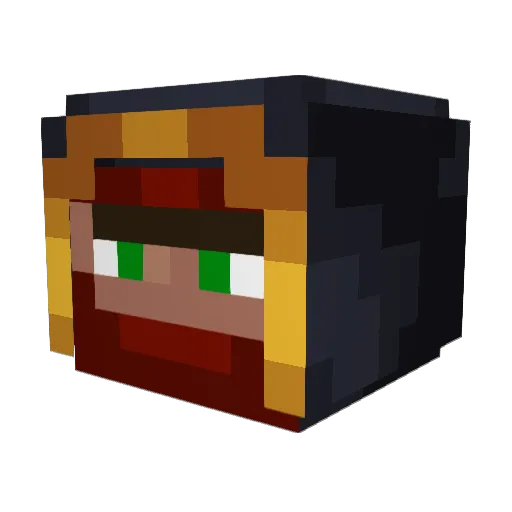 UnfriendlyDan Minecraft avatar head, 3D render