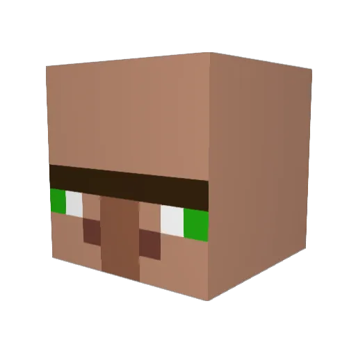 UngaBungaChad Minecraft avatar head, 3D render