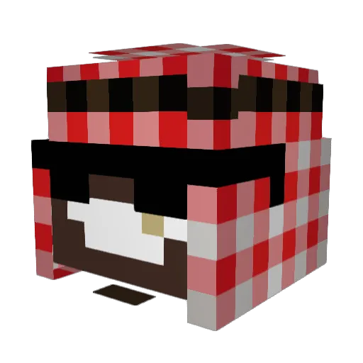 Ungainly682 Minecraft avatar head, 3D render