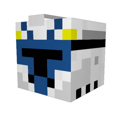 UngeSky Minecraft avatar head, 3D render