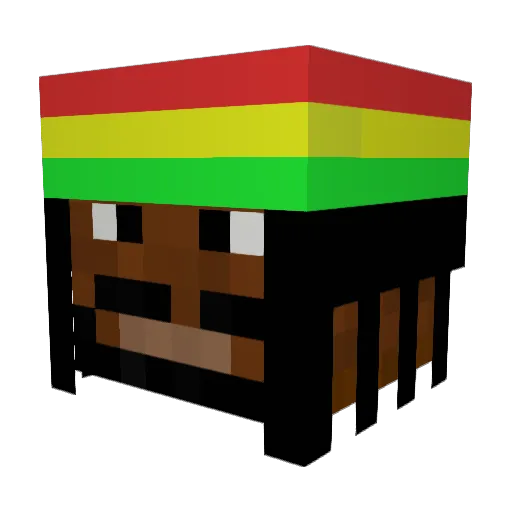 UngegessenTV Minecraft avatar head, 3D render