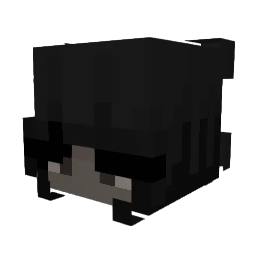 Ungeloqen Minecraft avatar head, 3D render