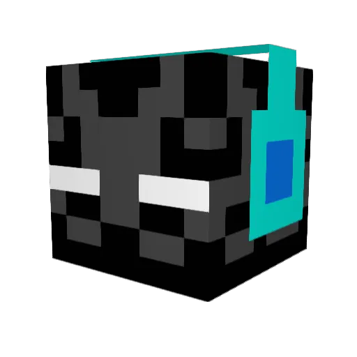 Unh1nge Minecraft avatar head, 3D render
