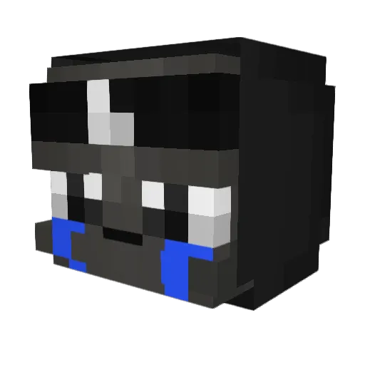 UnhappyWithoutU Minecraft avatar head, 3D render