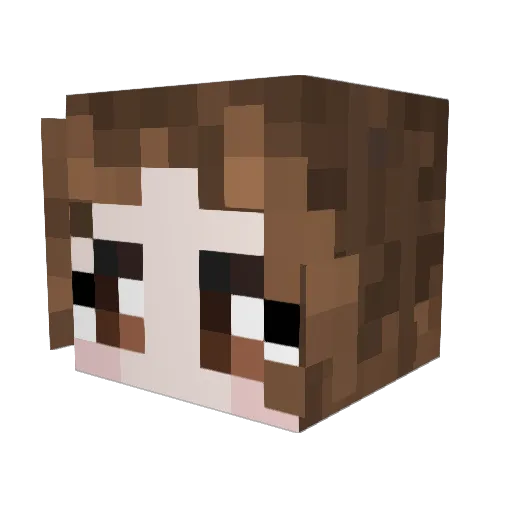 UnheartedAngel Minecraft avatar head, 3D render