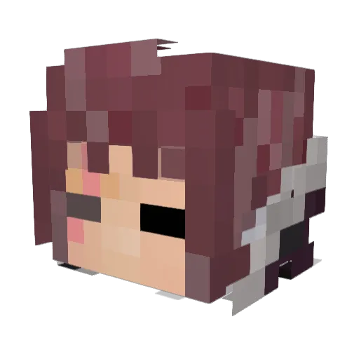 Unholy_Dirt Minecraft avatar head, 3D render