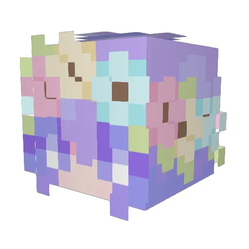 UniKitty1999 Minecraft avatar head, 3D render