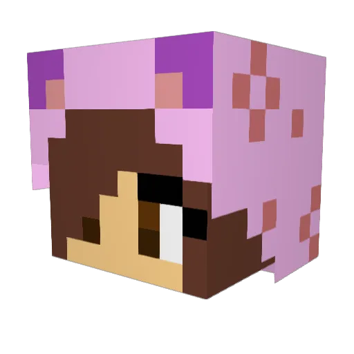 UniKitty45 Minecraft avatar head, 3D render