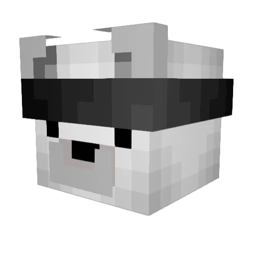 UniKitty_0609 Minecraft avatar head, 3D render