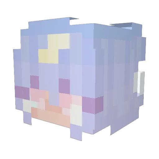 Uni_Pineapple Minecraft avatar head, 3D render