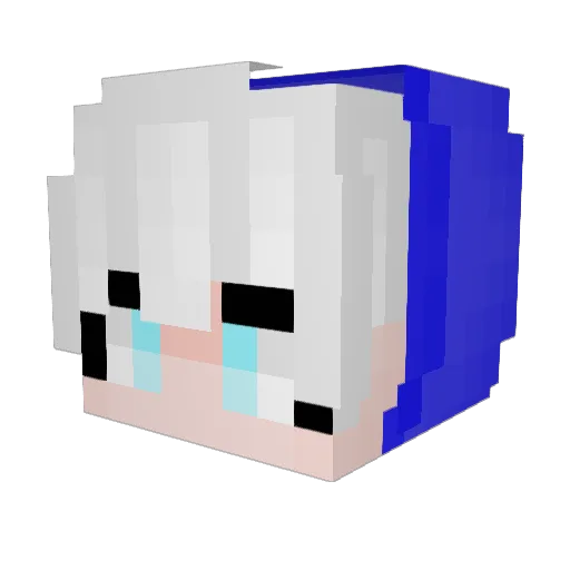 Uni_TaeMin Minecraft avatar head, 3D render