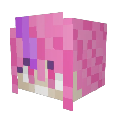 Uni_da_cat_747 Minecraft avatar head, 3D render