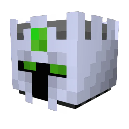 Unibozu Minecraft avatar head, 3D render