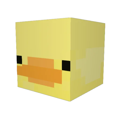 UnicodeSn0wman Minecraft avatar head, 3D render