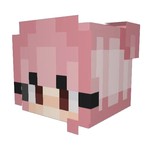 Unicorn0730 Minecraft avatar head, 3D render
