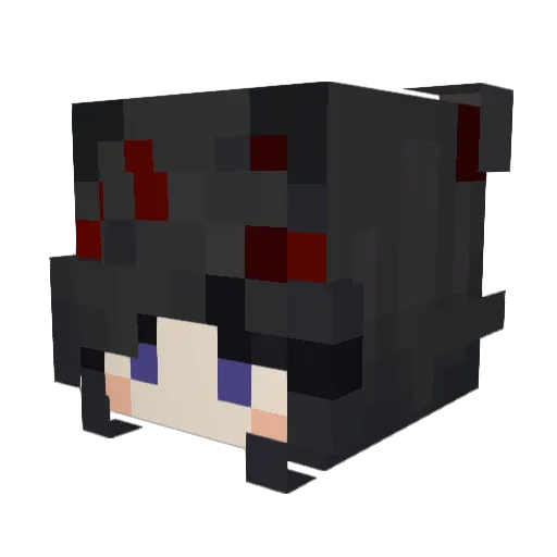Unicorn4 Minecraft avatar head, 3D render