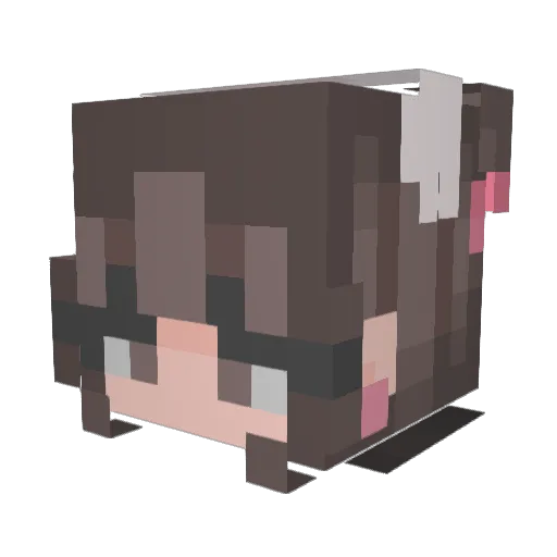 Unicorn5758 Minecraft avatar head, 3D render