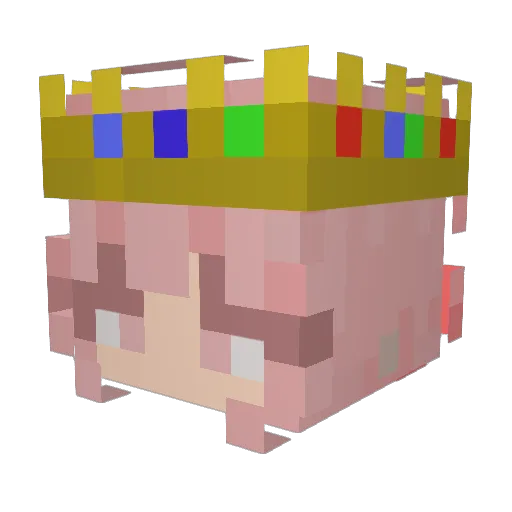 Unicorn9935 Minecraft avatar head, 3D render