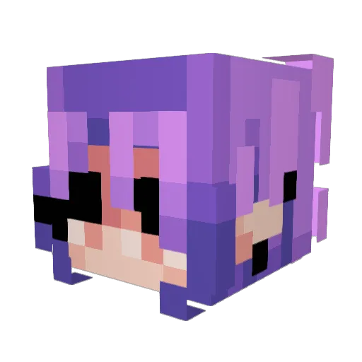 UnicornAJay Minecraft avatar head, 3D render