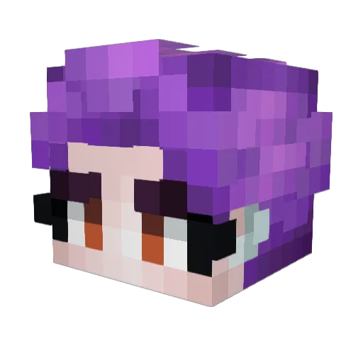 UnicornDX Minecraft avatar head, 3D render