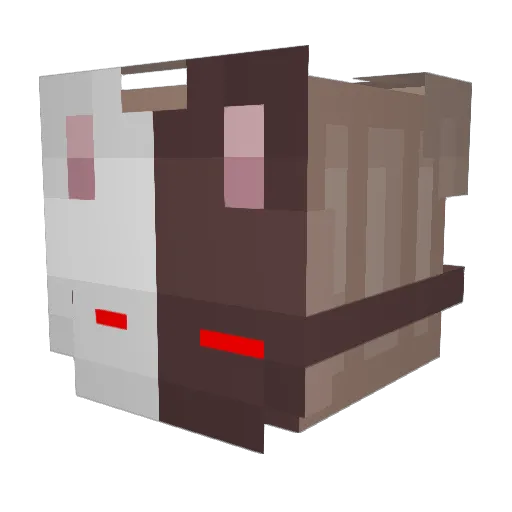 UnicornDingsDa Minecraft avatar head, 3D render