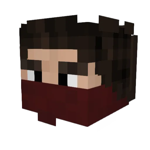 UnicornEmmaLol Minecraft avatar head, 3D render