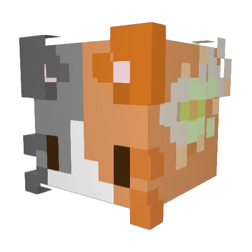 UnicornGamer_10 Minecraft avatar head, 3D render