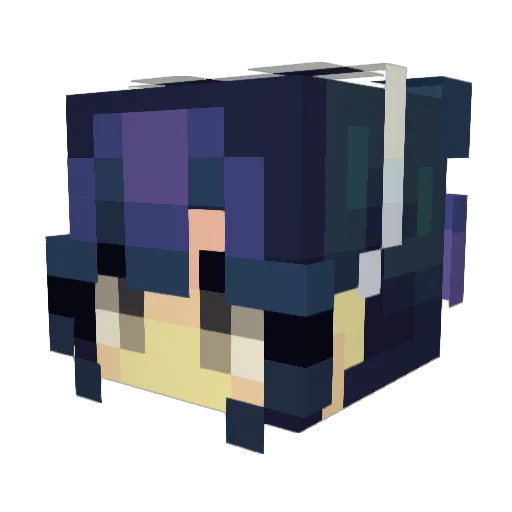 UnicornGirl34642 Minecraft avatar head, 3D render