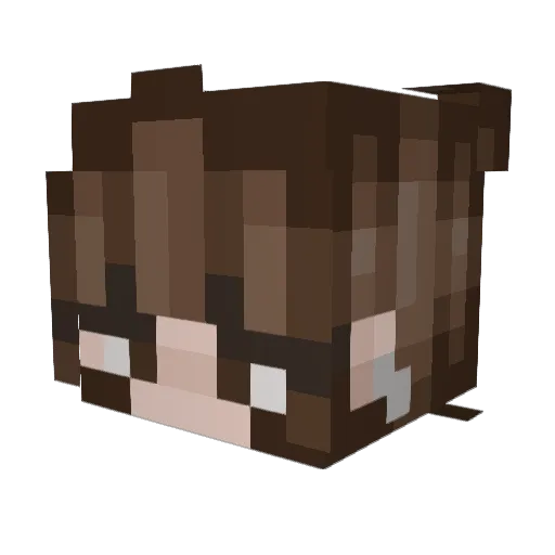 UnicornGirlDR Minecraft avatar head, 3D render