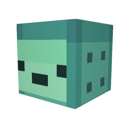 UnicornGrease4 Minecraft avatar head, 3D render