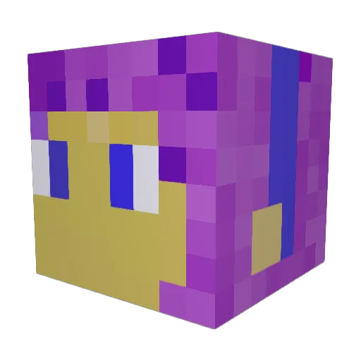 UnicornMagic17 Minecraft avatar head, 3D render