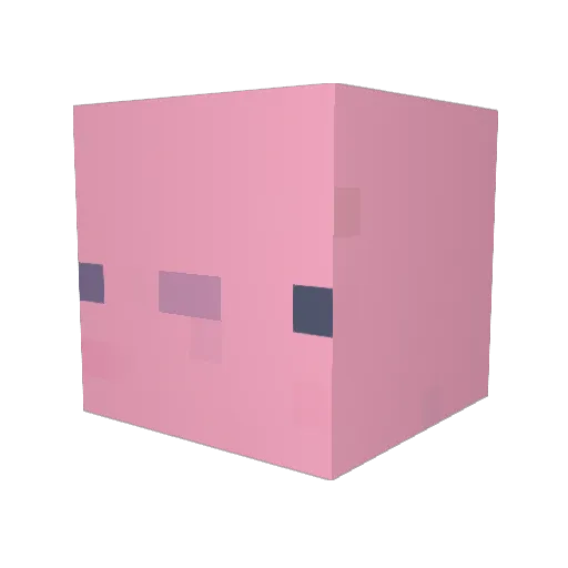 UnicornMuffin Minecraft avatar head, 3D render