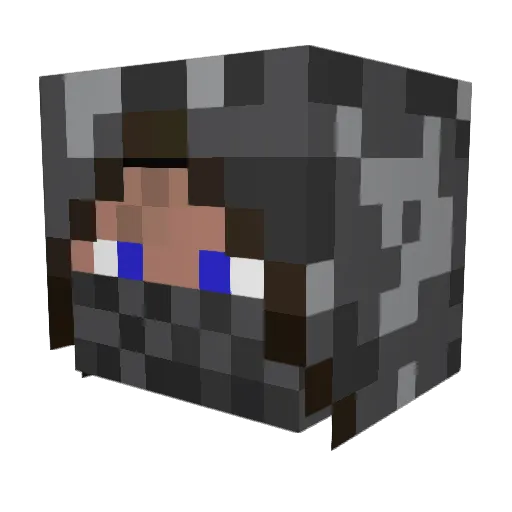 UnicornPeriod Minecraft avatar head, 3D render