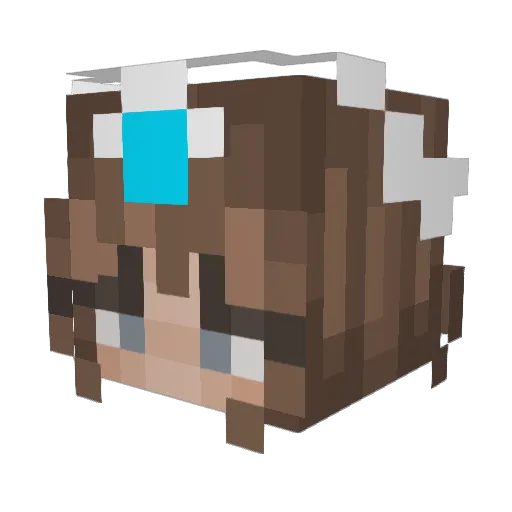 Unicorn_Ada Minecraft avatar head, 3D render