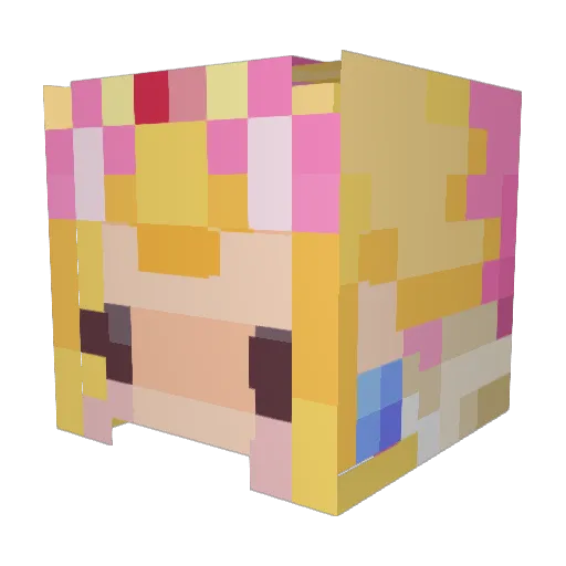 Unicorn_Haze Minecraft avatar head, 3D render