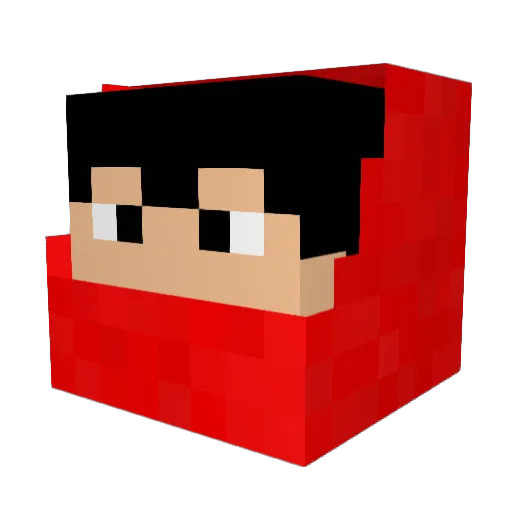 Unicorne45 Minecraft avatar head, 3D render