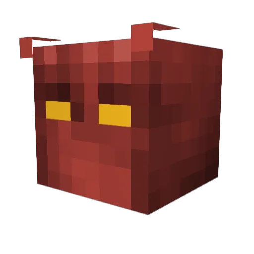 Unicornioo Minecraft avatar head, 3D render