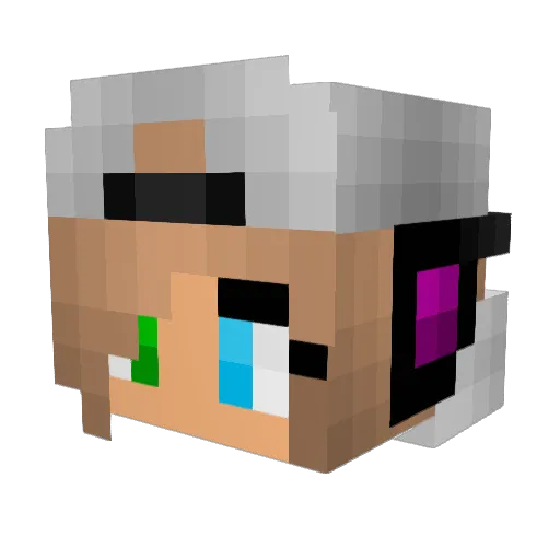 Unicornpanda14 Minecraft avatar head, 3D render